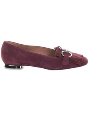 Casadei Round-Toe Flat Shoes - Purple