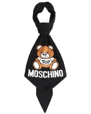 Moschino Logo Scarf - Black