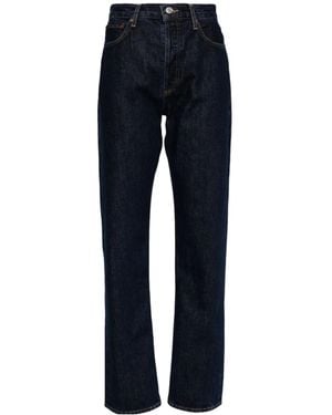 Agolde Five Pocket Straight Leg Jeans - Blue
