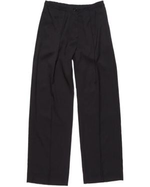 Acne Studios Mid-Waist Wide Leg Tailored Pants - Blue