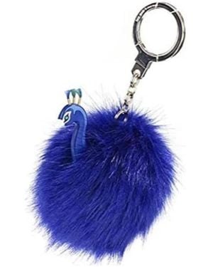 Kate Spade Peacock Pattern Key Chain - Blue