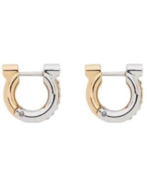 Ferragamo Ferragamo Gancini Embellished Earrings - Metallic
