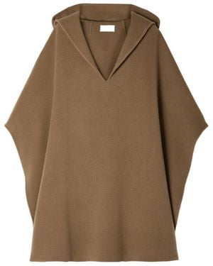 The Row Nusa Hooded Cloak - Brown