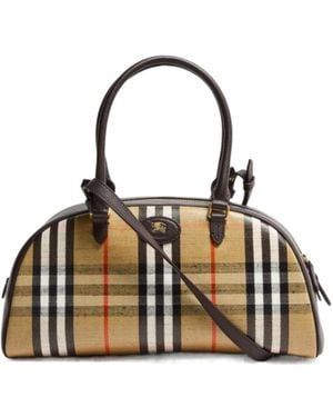 Burberry Highlands Bowling Bag - Natural