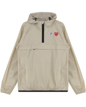 Comme des Garçons Comme Des Garçons Shirt Play Hooded Jacket - Natural