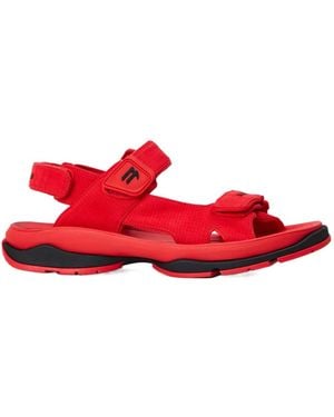 Balenciaga Logo Detail Sandals - Red