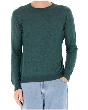 Gran Sasso Round Neck Jumper - Green