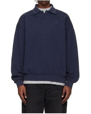 Vetements Embroidered Sweatshirt - Blue