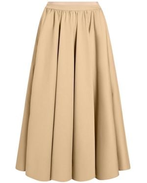 Patou Solid Maxi Skirt - Natural