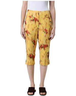 Ganni Capri Pants - Yellow