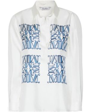 Max Mara Long-Sleeved Shirt - Blue
