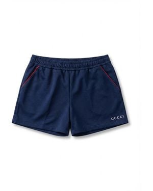 Gucci Ribbon Jersey Shorts - Blue