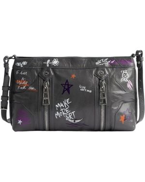 Zadig & Voltaire X Humberto Cruz Sunny Mood Zipped Crossbody Bag - Black