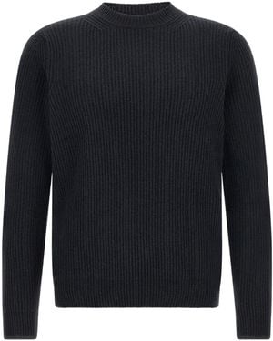 Zanone Ribbed Jumper - Blue