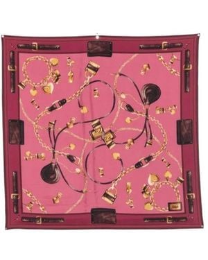 Chloé Jewellery-Print Scarf - Pink