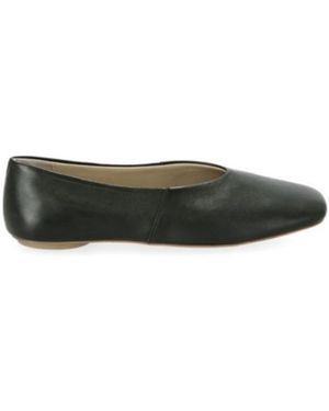 Max Mara Catullo Square Toe Slip-On Flat Shoes - Green