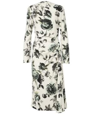Erdem Draped Midi Dress - White