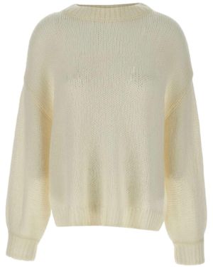 Soft Goat Fonna Crewneck Knitwear - Natural