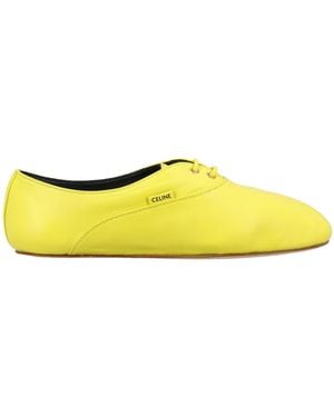 Celine Ballet Lace-Up Shoes - Yellow