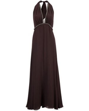 Johanna Ortiz New Destiny Halter-Neck Maxi Dress - Purple