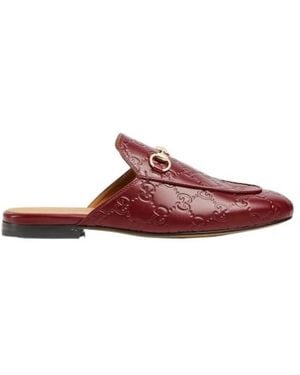 Gucci Princetown Slippers - Brown