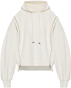 AllSaints Ciara Zip Detail Hoodie - White