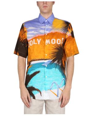 Etro Short-Sleeved Buttoned Shirt - Orange