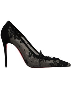 Christian Louboutin Km Lace 100 Pump - Black