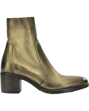 Strategia High-Heeled Ankle Boots - Green