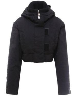 Givenchy Gg Padded Cropped Jacket - Black
