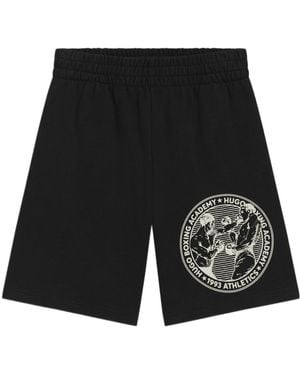 BOSS Cotton Logo Shorts - Black
