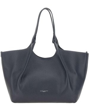 Gianni Chiarini Dua Hammered Leather Shoulder Bag - Blue