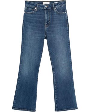 FRAME Cropped Bootcut Jeans - Blue