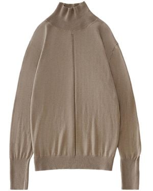 Studio Nicholson Long-Sleeve Knit Top - Brown