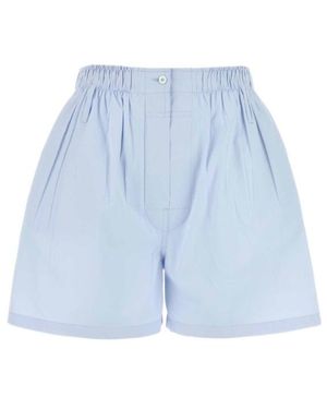 Prada Elastic Waist Shorts - Blue