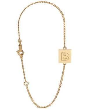 Celine Alphabet B Bracelet - Metallic