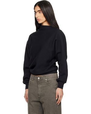 6397 Draped Sweatshirt - Black