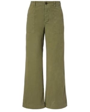 Nili Lotan Wide-Leg Casual Trousers - Green