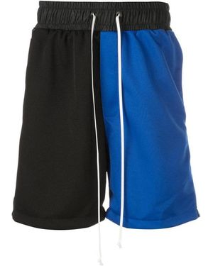 Daniel Patrick Stitching Leisure Sports Shorts - Blue