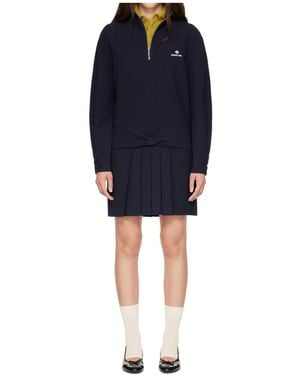 ShuShu/Tong Long-Sleeved Dress - Blue