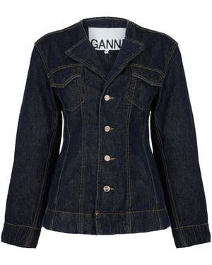 Ganni Denim Blazer - Blue