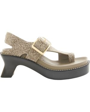 Loewe Ease Heeled Sandals - Grey