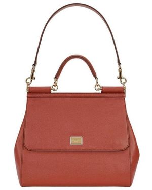 Dolce & Gabbana Logo Details Shoulder Bag - Red