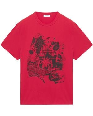 McQueen Fanzine Print T-Shirt - Red