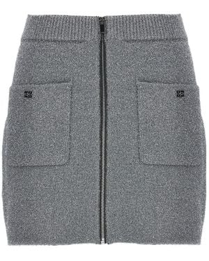 Ganni Sparkle Mini Skirt - Grey