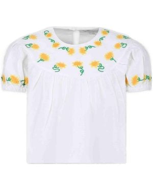 Stella McCartney Round-Neck Blouse - White