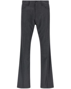 Balenciaga Pinstripe Trousers - Grey