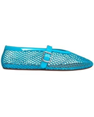 Alaïa Fishnet Ballet Flats - Blue