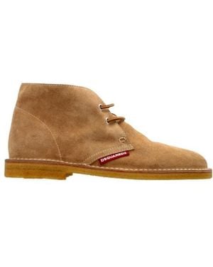DSquared² Neoclassic Lace-Up Boots - Brown