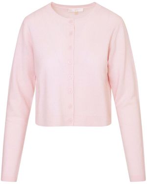 LoveShackFancy Cameyrn Cropped Cardigan - Pink